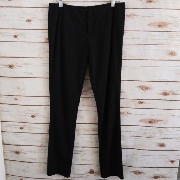 Helmut Lang Black Slim Fit Trousers 100% Wool sz 8 - Picture 2 of 9